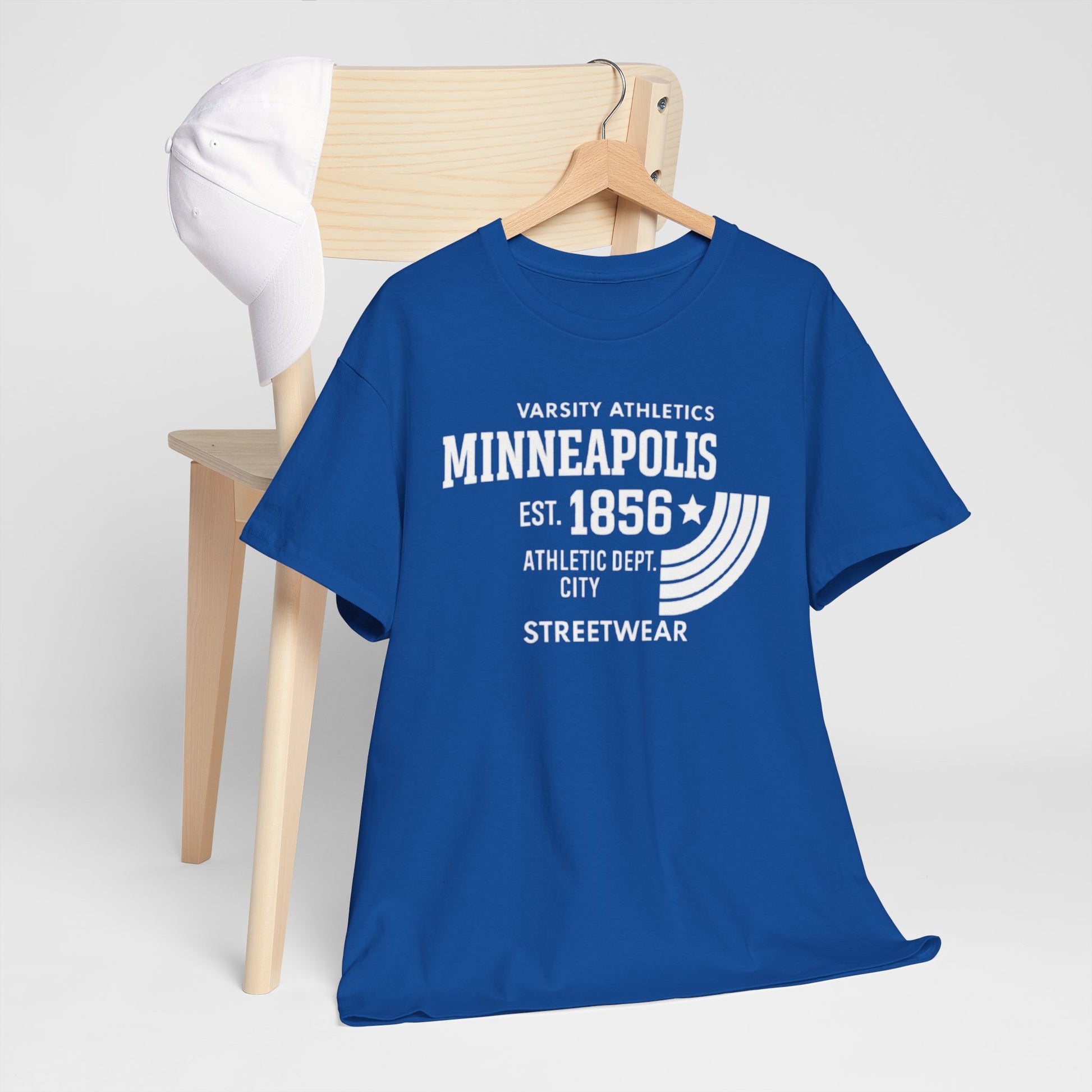 Minneapolis Varsity Athletics T-Shirt — Retro Streetwear City Tee (Est. 1856) streetwear fashion product image 8