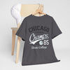 Dim Gray Chicago Champs State College T-Shirt – Basketball Streetwear Varsity Tee