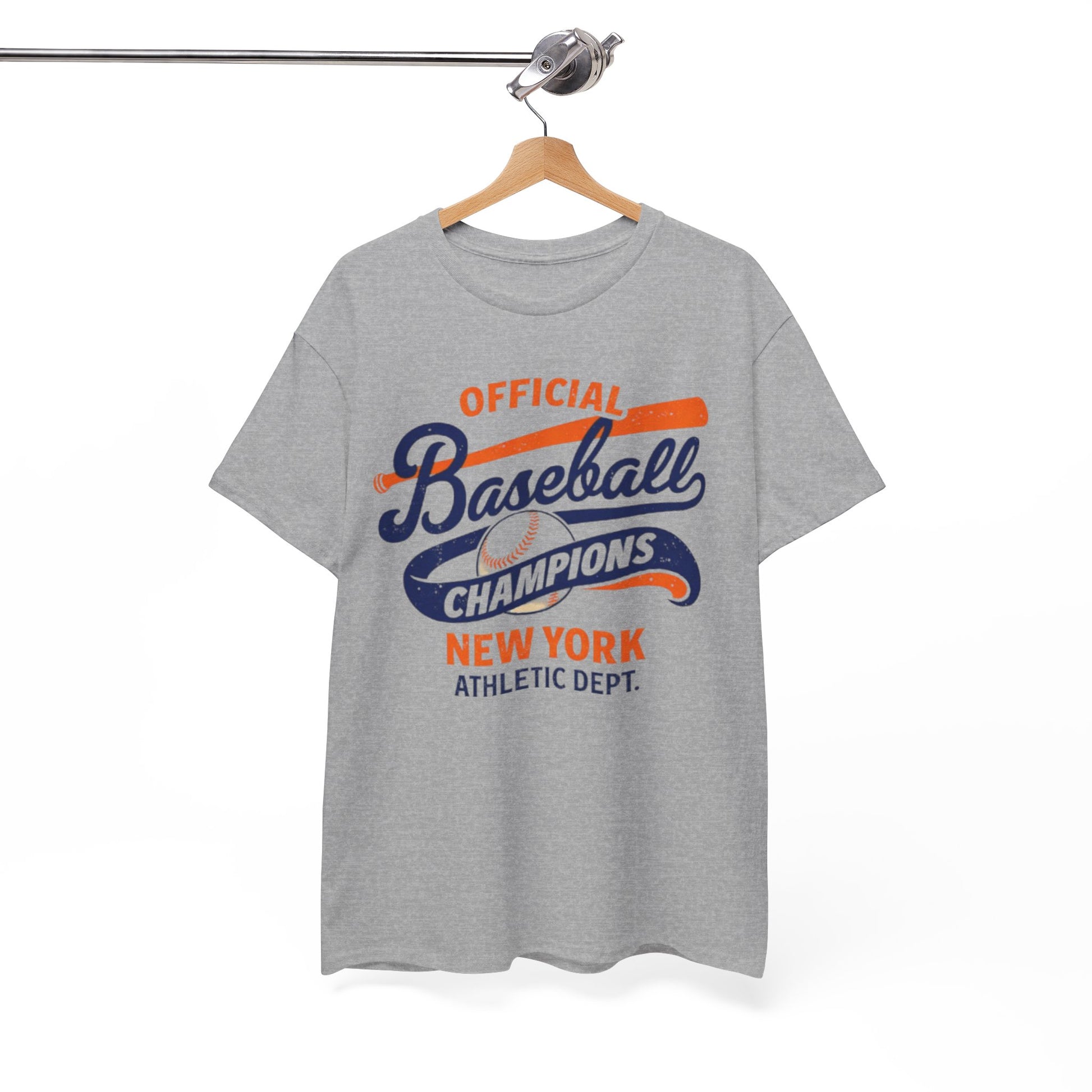 White Smoke Baseball Champions Tee — Official New York Athletic Dept. Shirt