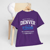 Lavender Denver Strong T‑Shirt — Mile High City Team Spirit