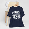 Dark Slate Gray Texas Football Shirt – Sundays Hit Different in Texas Dallas Game Day T Shirt