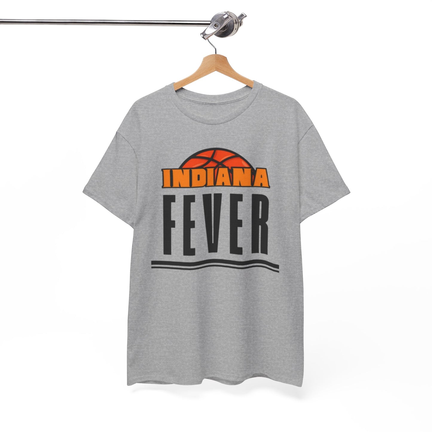 White Smoke Indiana Fever Basketball T‑Shirt — Retro Tee