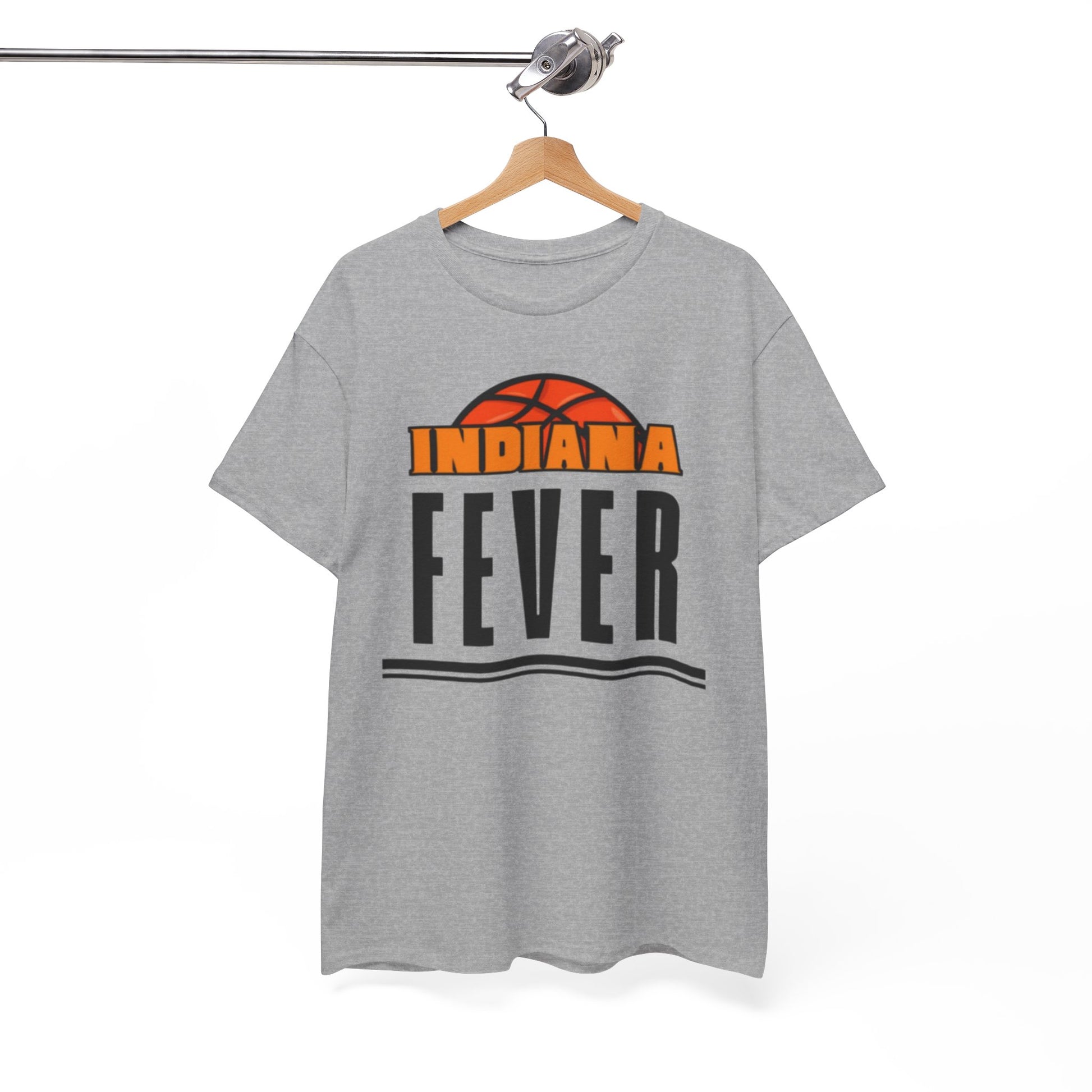 White Smoke Indiana Fever Basketball T‑Shirt — Retro Tee