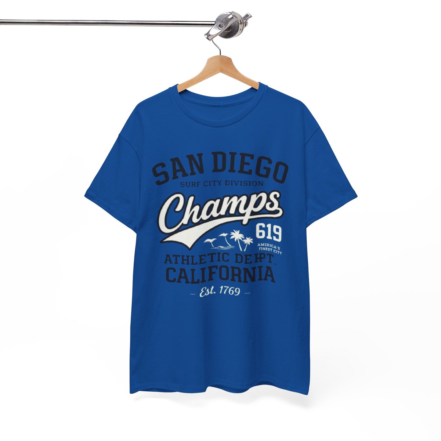 San Diego 619 T Shirt – Surf City Champs Athletic California Tee