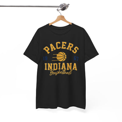 White Smoke Pacers Indiana Basketball Vintage Tee