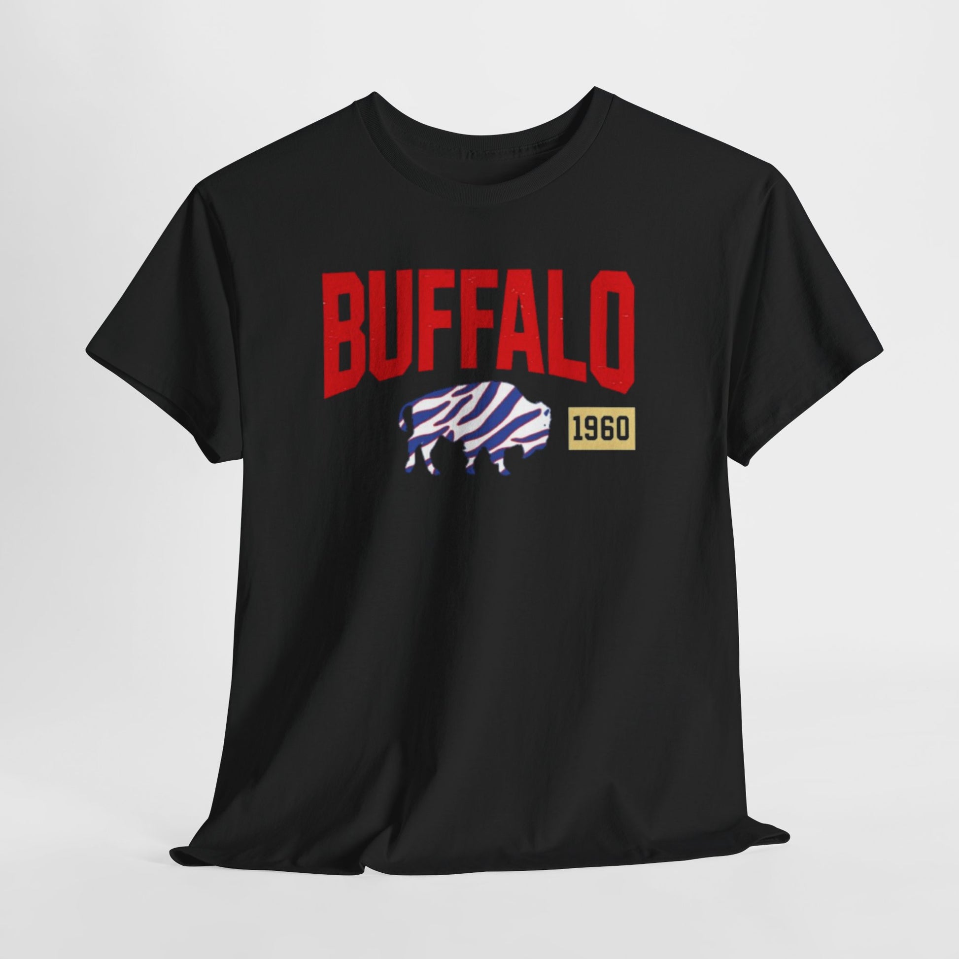 Dark Slate Gray Buffalo football 1960 Tee – Vintage Buffalo Bison Graphic T-Shirt