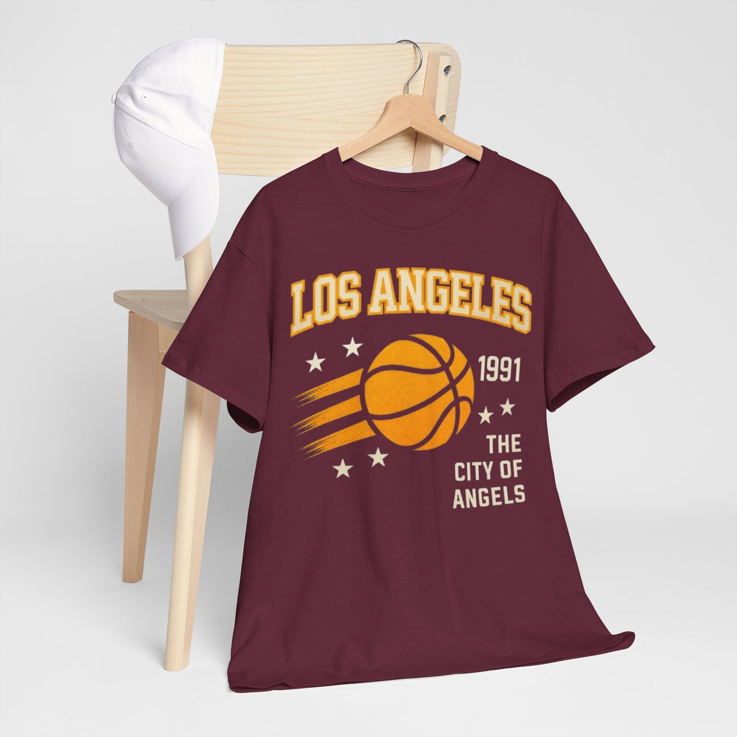 Los Angeles Basketball Tee – "The City of Angels" 1991 Vintage Basketball Shirt