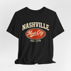 Lavender Nashville Music City Tee — Vintage Retro Music Tour T‑Shirt