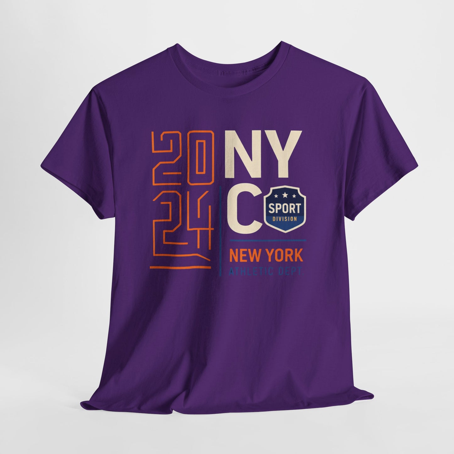 Lavender NYC 2024 Athletic Tee — New York Sport Graphic T-Shirt