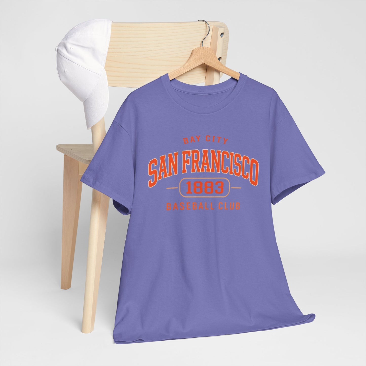 Light Slate Gray San Francisco Bay City Baseball 1883 T Shirt – Vintage Athletic Streetwear Tee