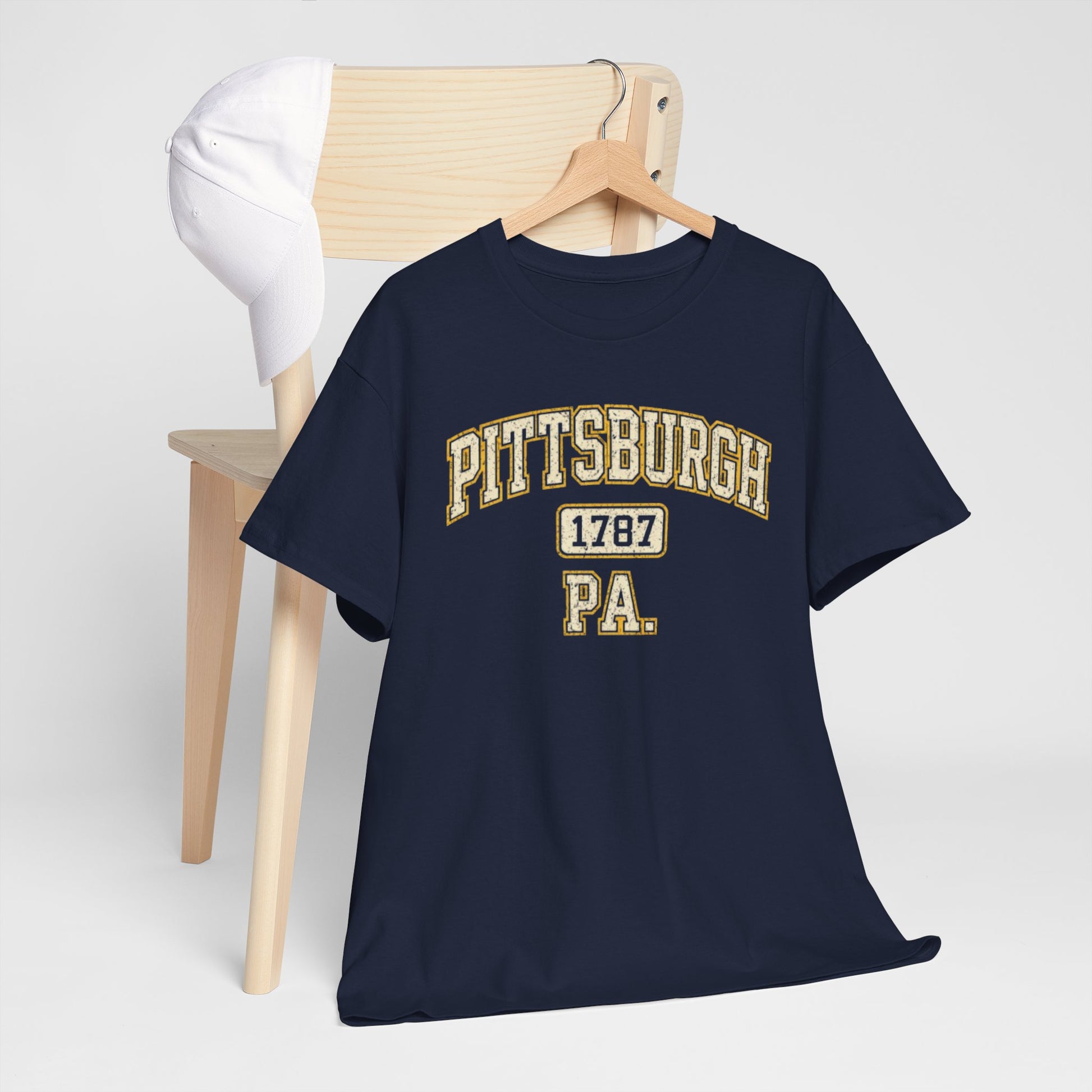 Pittsburgh 1787 PA T‑Shirt Vintage college-style lettering streetwear fashion product image 6