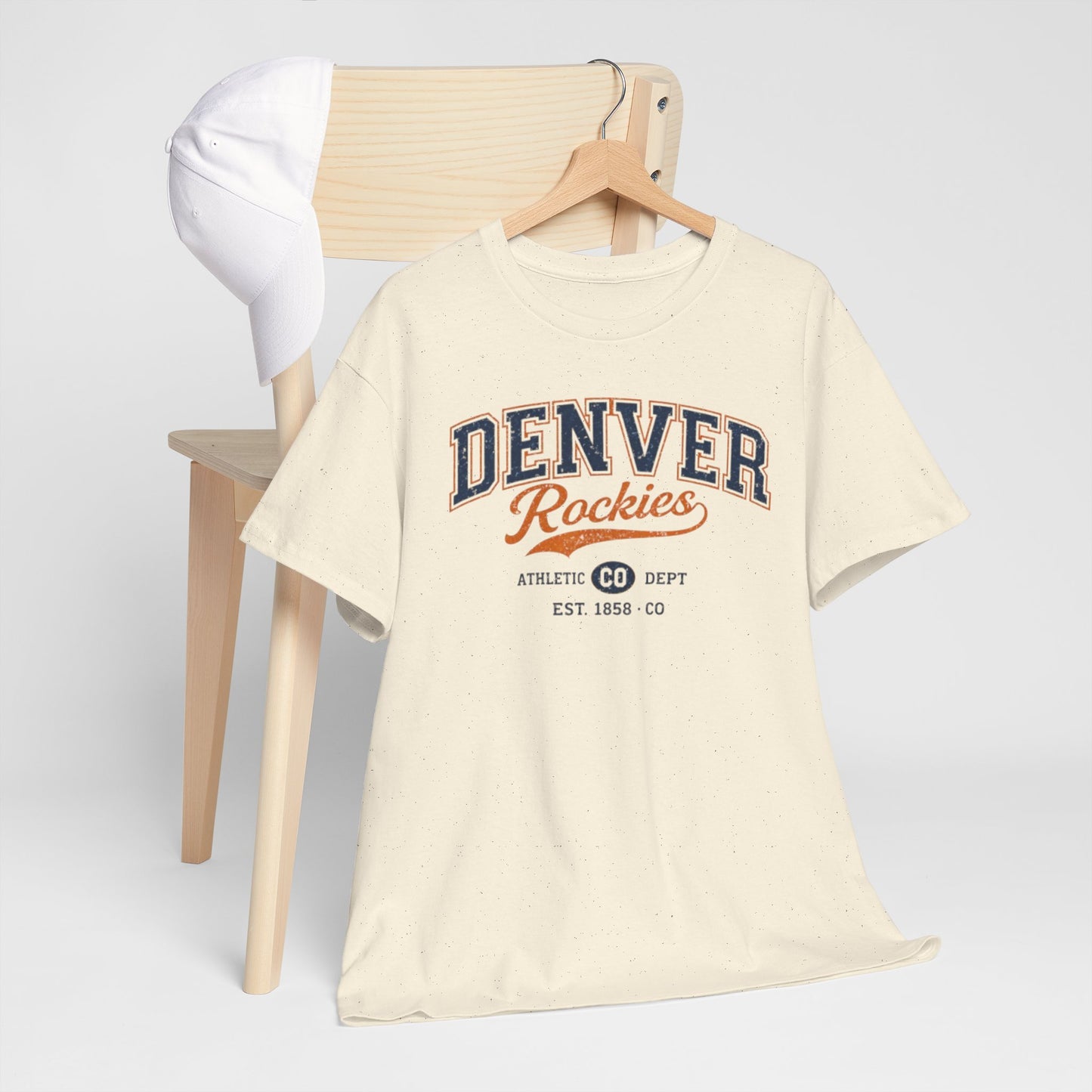Denver Rockies Athletic Tee — Vintage Baseball Graphic T-Shirt