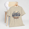 Gray New York Baseball League Tee — Vintage 'Est. 1903' Baseball Graphic Shirt
