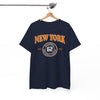 White Smoke New York 62 Baseball Tee – Vintage Athletic Graphic T‑Shirt