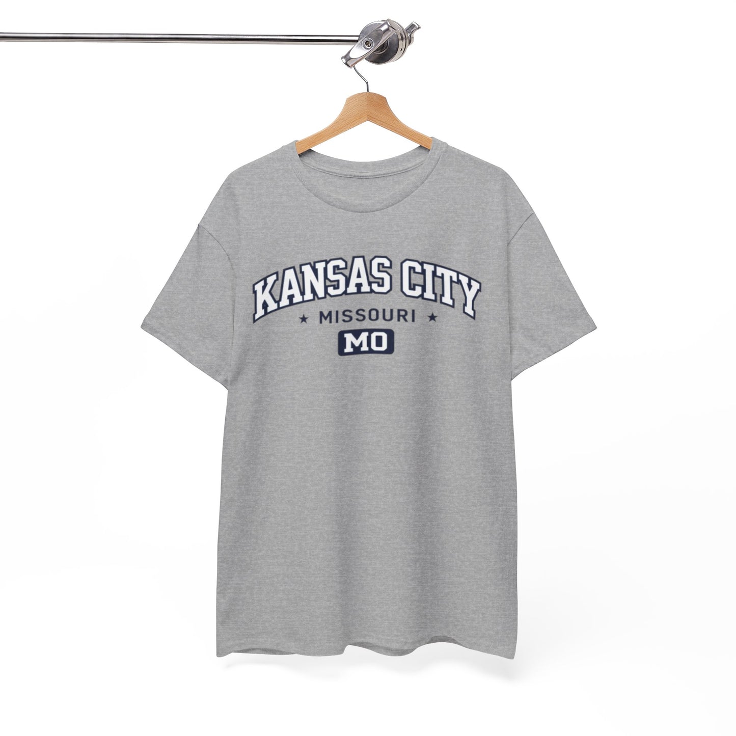 White Smoke Kansas City Missouri Tee — KC Vintage Arch Graphic T-Shirt