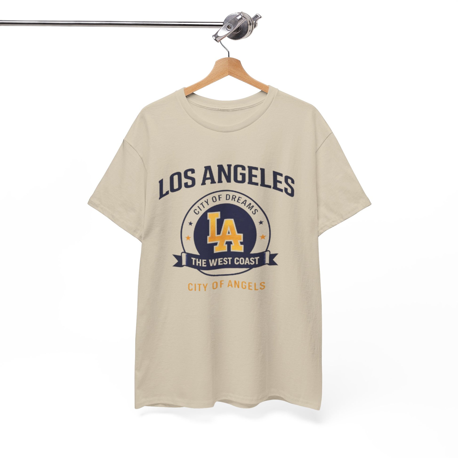 White Smoke Los Angeles LA varsity Tee sporty t shirt