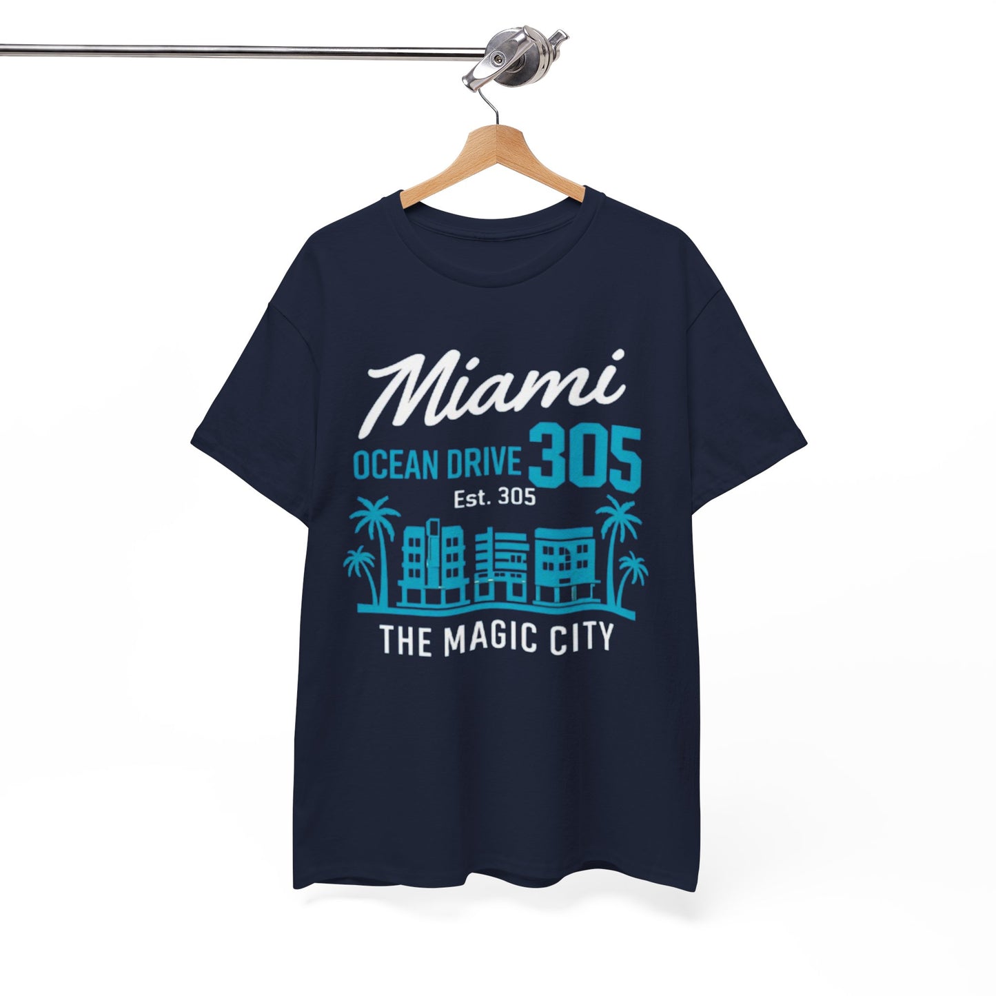 White Smoke Miami Ocean Drive 305 Graphic T-Shirt – The Magic City Streetwear Tee