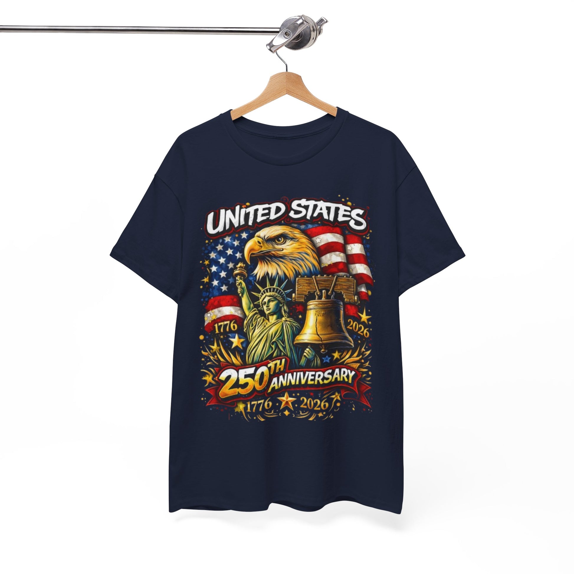 White Smoke United States 250th Anniversary Streetwear T-Shirt – Patriotic Urban Graphic Tee