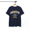 White Smoke Denver Colorado Vintage Tee — EST. 1858 City Sports T-Shirt