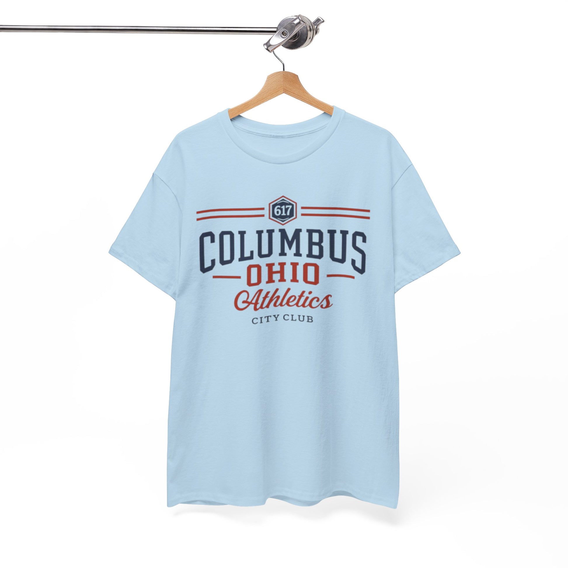 White Smoke Columbus Ohio Athletics Tee — City Club Vintage Sports T-Shirt