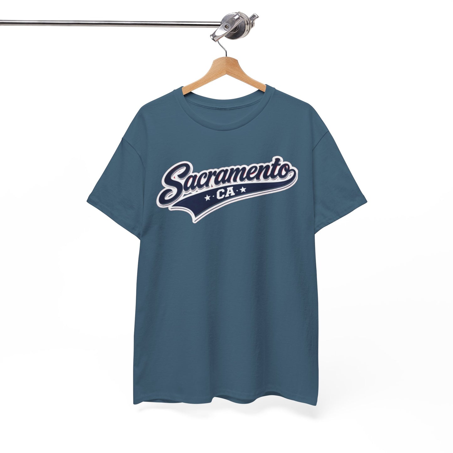 White Smoke Sacramento CA Vintage Script T‑Shirt
