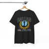 White Smoke Dallas Lone Star State T‑Shirt — Retro City Crest Tee