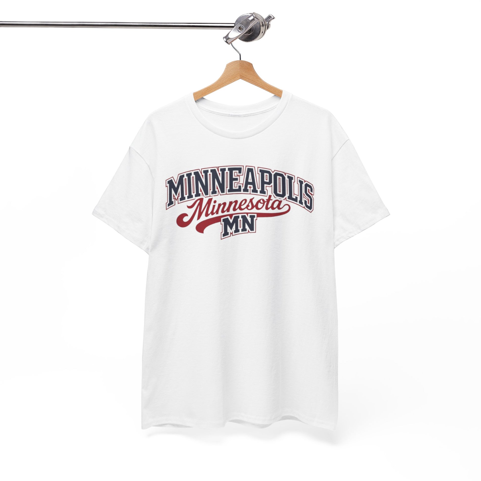 Minneapolis Minnesota MN Vintage Script Tee streetwear t shirt outfit – casual fan outfit, game day outfit, image 1.0