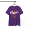 White Smoke Phoenix Champs Tee — "Property of Phoenix" Vintage Athletic Shirt