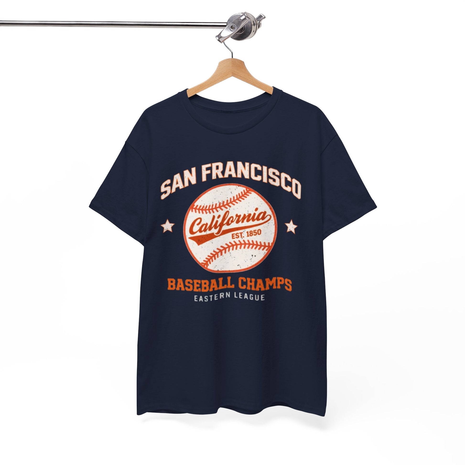 White Smoke San Francisco Baseball Champs Tee — California Vintage Baseball Graphic T-Shirt