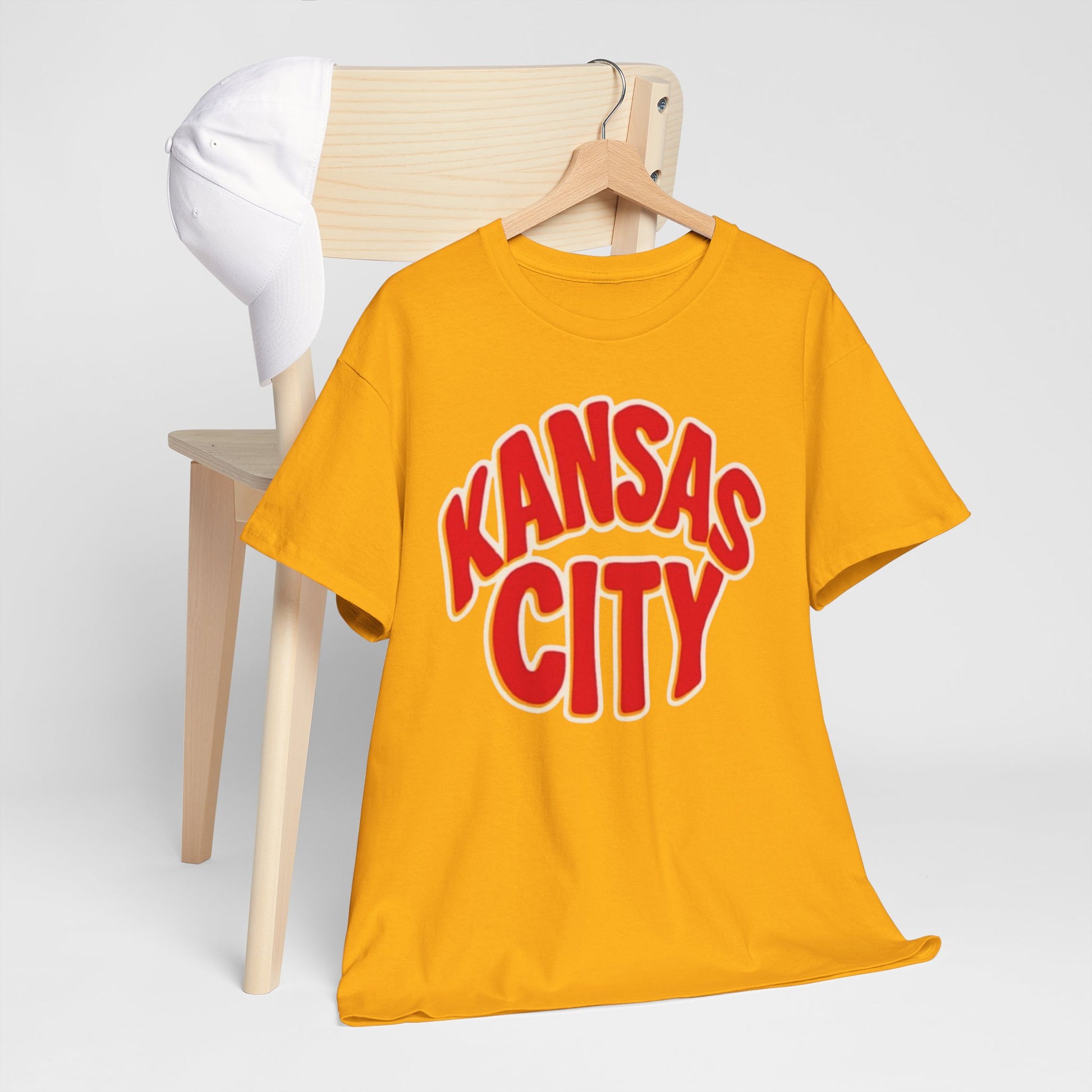 Goldenrod Kansas City Retro Tee — Vintage City Graphic T-Shirt