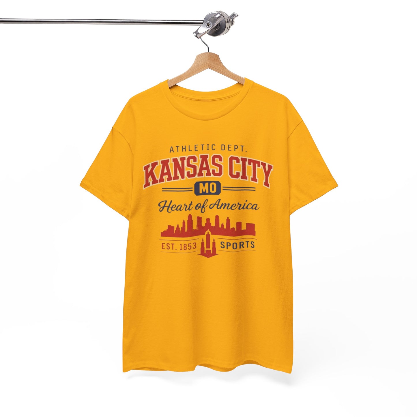White Smoke Kansas City MO Skyline T-Shirt — Heart of America Athletic Tee