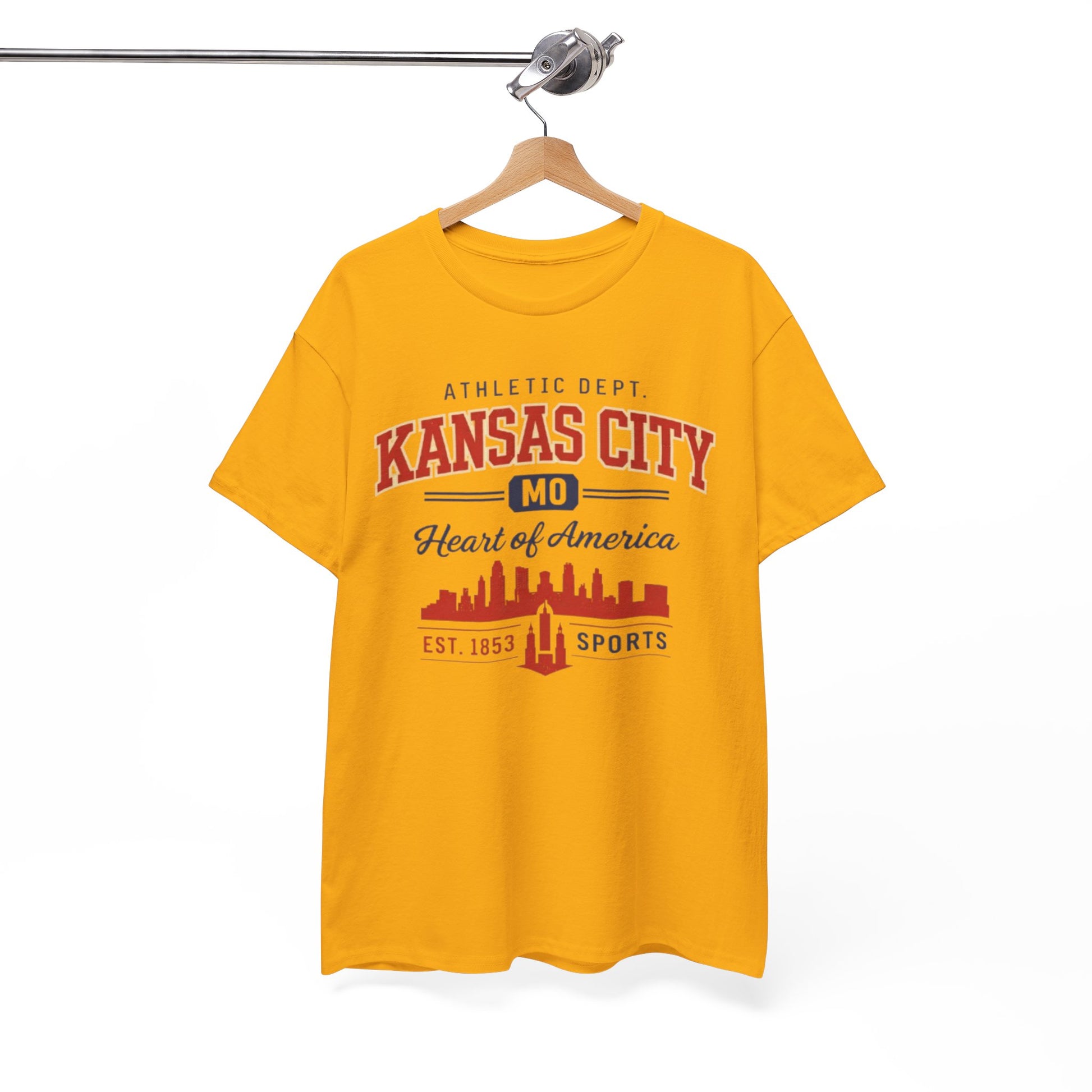 White Smoke Kansas City MO Skyline T-Shirt — Heart of America Athletic Tee