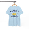White Smoke Seattle 206 Athletics T-Shirt Pacific NW state shirt athletics tee