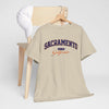 Gray Sacramento California Vintage Arch Tee — City  Graphic T-Shirt