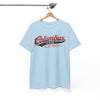 White Smoke Columbus Ohio Vintage Script Tee — Established 1812 City  T-Shirt