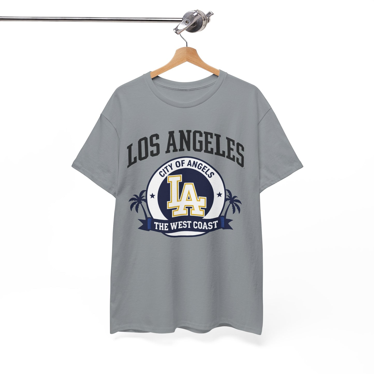 White Smoke Los Angeles City of Angels LA Graphic T-Shirt – West Coast Streetwear Tee