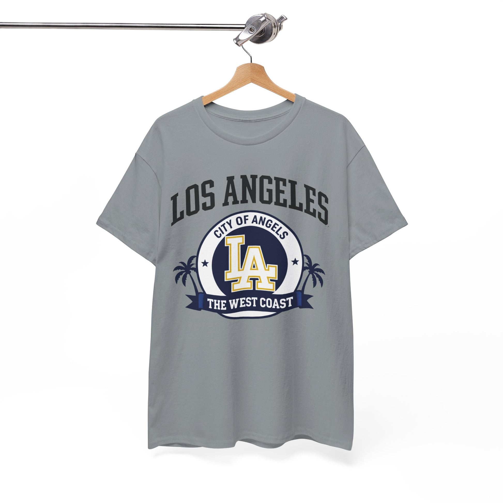 White Smoke Los Angeles City of Angels LA Graphic T-Shirt – West Coast Streetwear Tee
