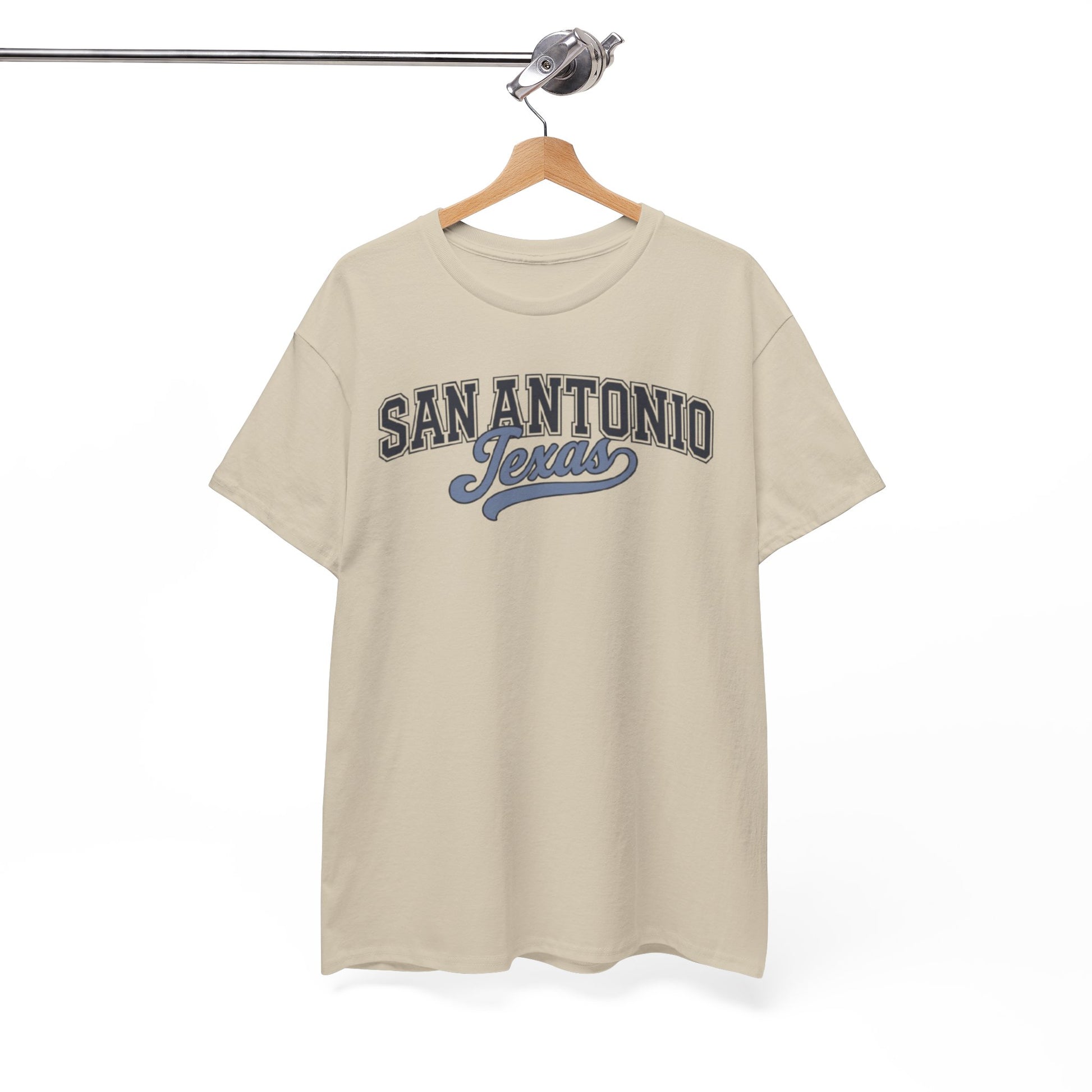 White Smoke San Antonio Texas Retro Script T-Shirt — Vintage City Tee