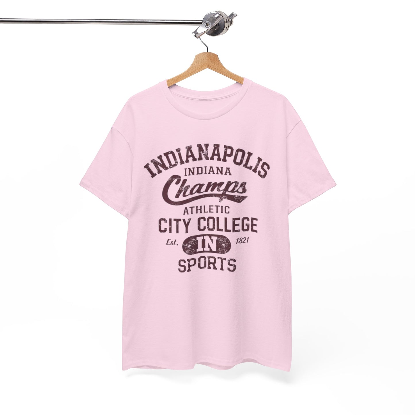 White Smoke Indianapolis Champs Athletic City College T-Shirt