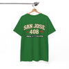 San Jose 408 T-Shirt — NorCal California Retro City Tee West Coast vintage shirt