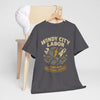 Dim Gray Windy City Labor Chicago Industrial District T-Shirt – Vintage Worker Graphic Tee