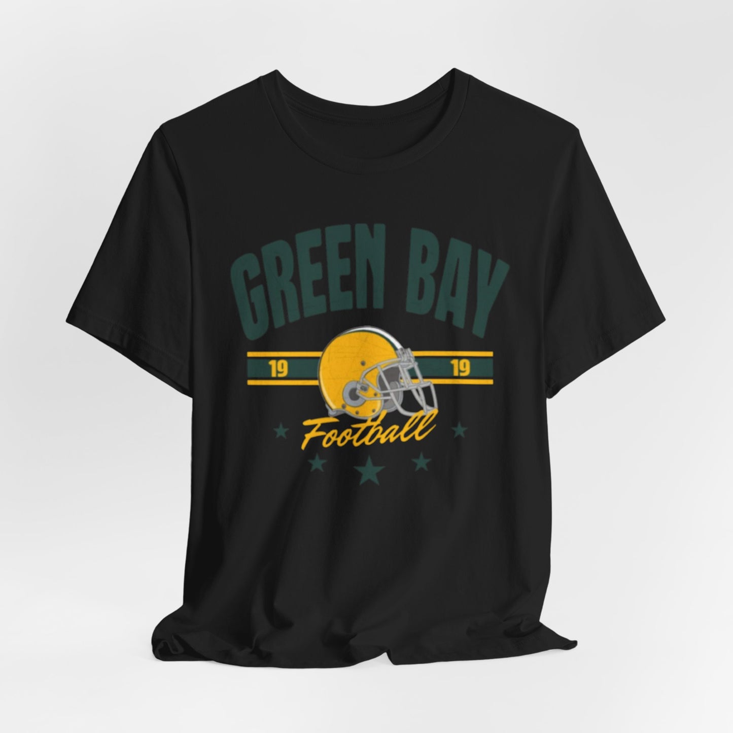Green Bay Football Helmet Tee – Vintage-style Fan T-Shirt