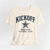 Antique White Kickoff Dallas Football Club Tee — Vintage Star Game Day Shirt