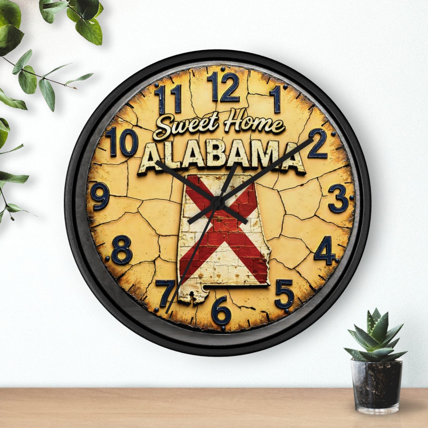 Sweet Home Alabama Vintage Wall Clock