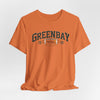 Coral Greenbay Football Vintage Logo Tee