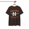 White Smoke New York Baseball City T-Shirt – Varsity Athletic Streetwear Tee