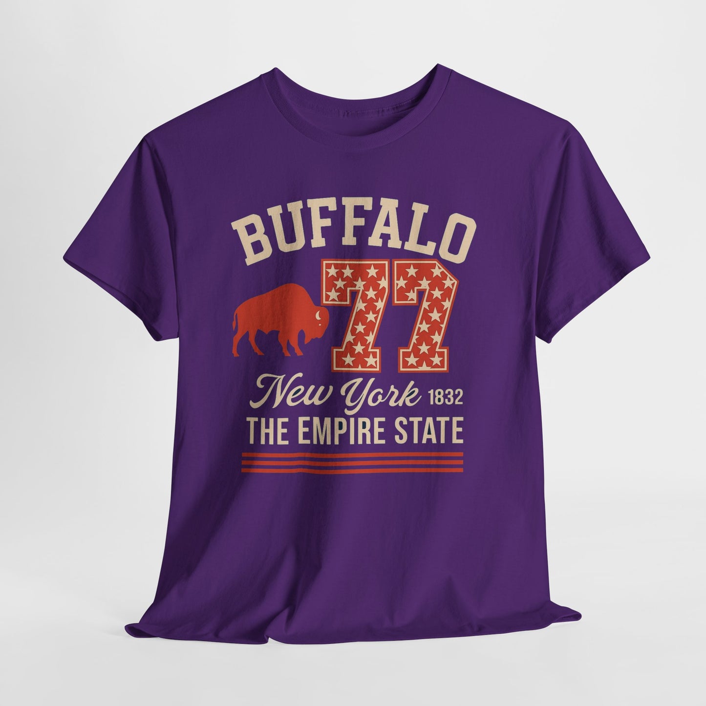 Buffalo 77 New York Tee — Empire State Vintage Sports Shirt