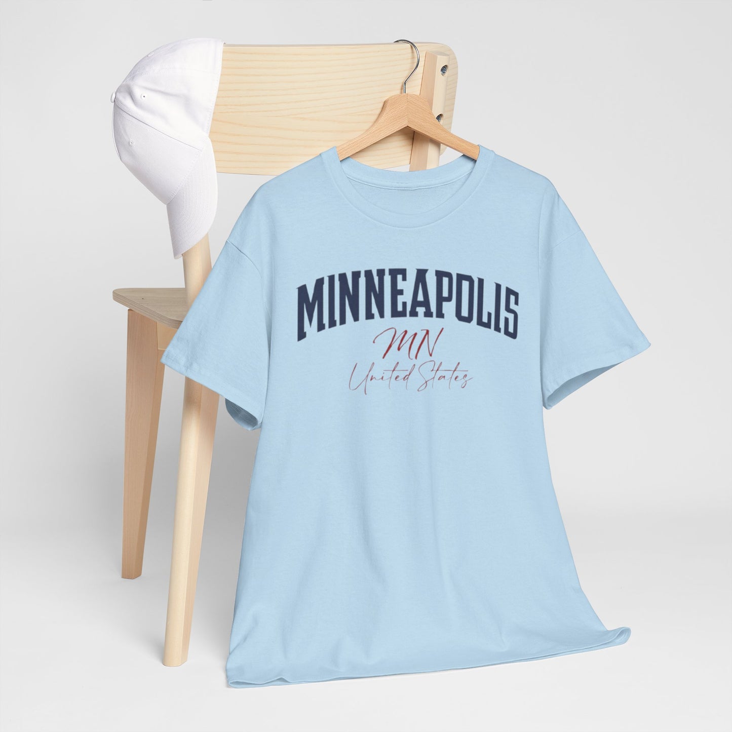 Minneapolis Vintage Script Tee — Minneapolis MN Retro City T-Shirt