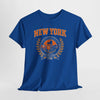 Dark Slate Blue New York Empire State Vintage Tee — Established 1788 City Skyline Shirt worn-in college style t-shirt