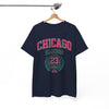 White Smoke Chicago Illinois Windy City 23 T-Shirt – Urban Basketball Streetwear Tee